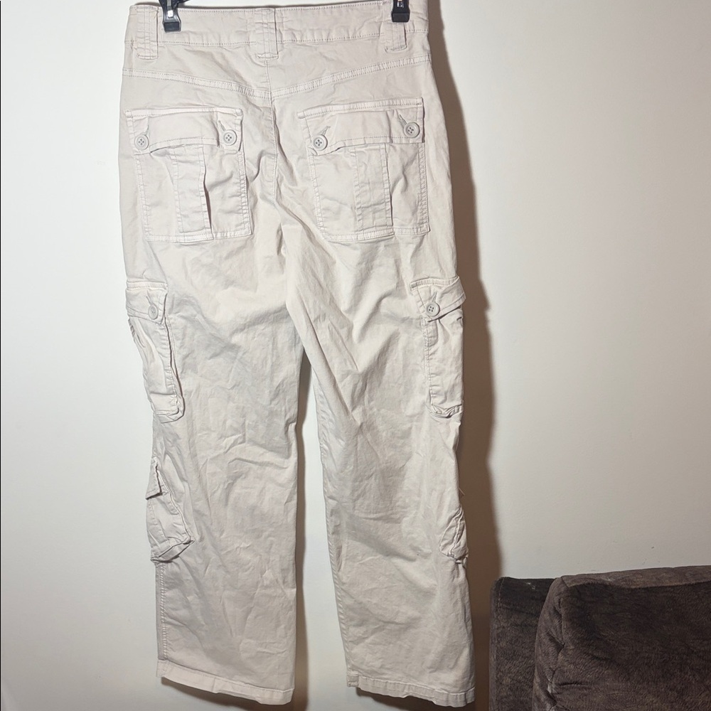 Garage Khaki Cargo Pants- Wide Leg- Y2K - Sz XS - Picture 6 of 7
